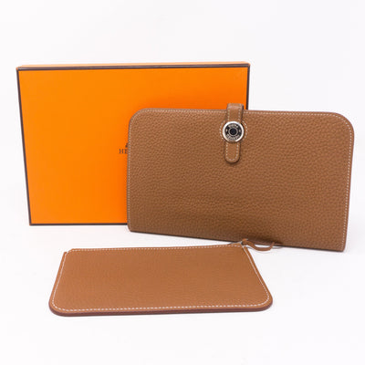 Dogon Duo Wallet Gold Leather