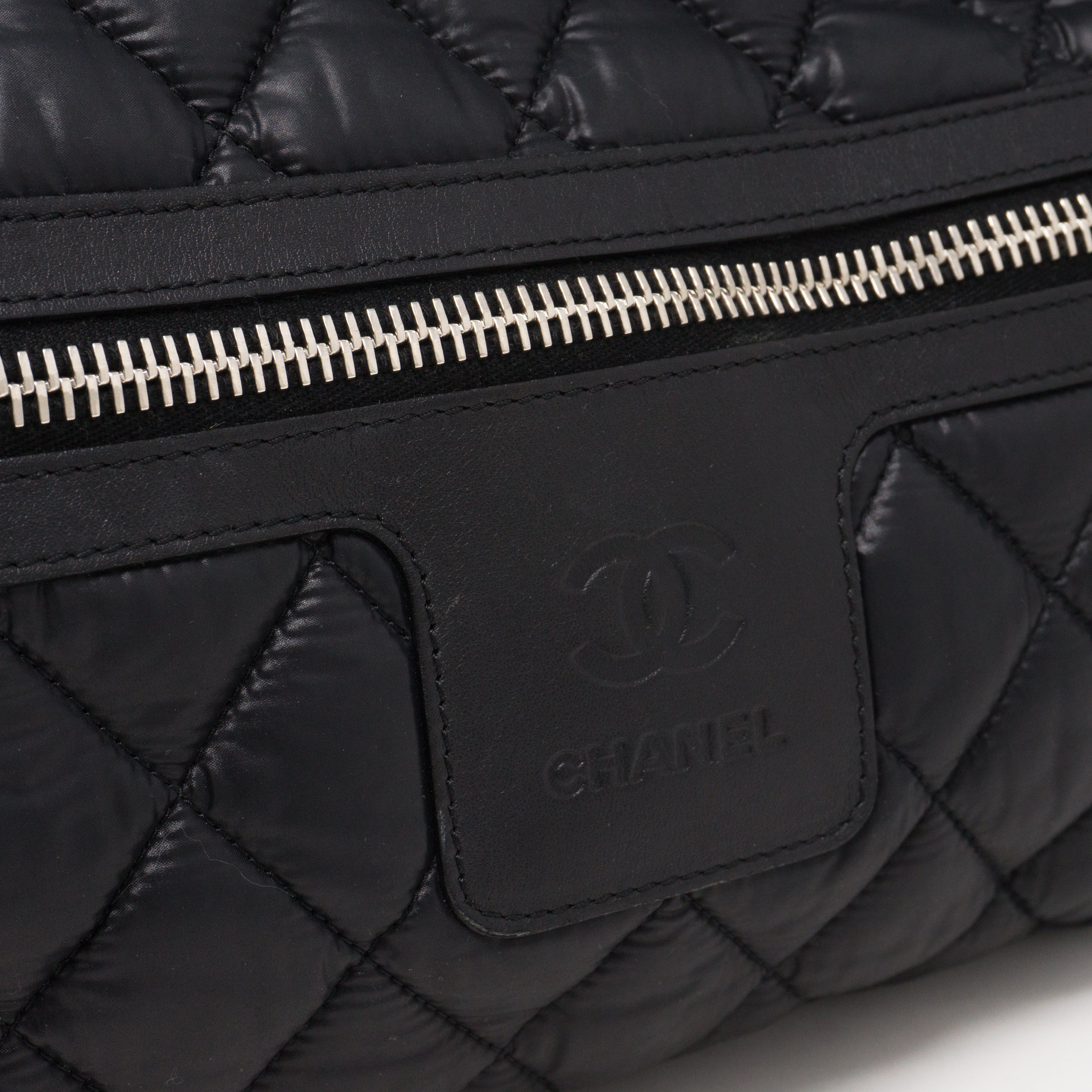 Coco Cocoon Black Quilted Nylon Backpack
