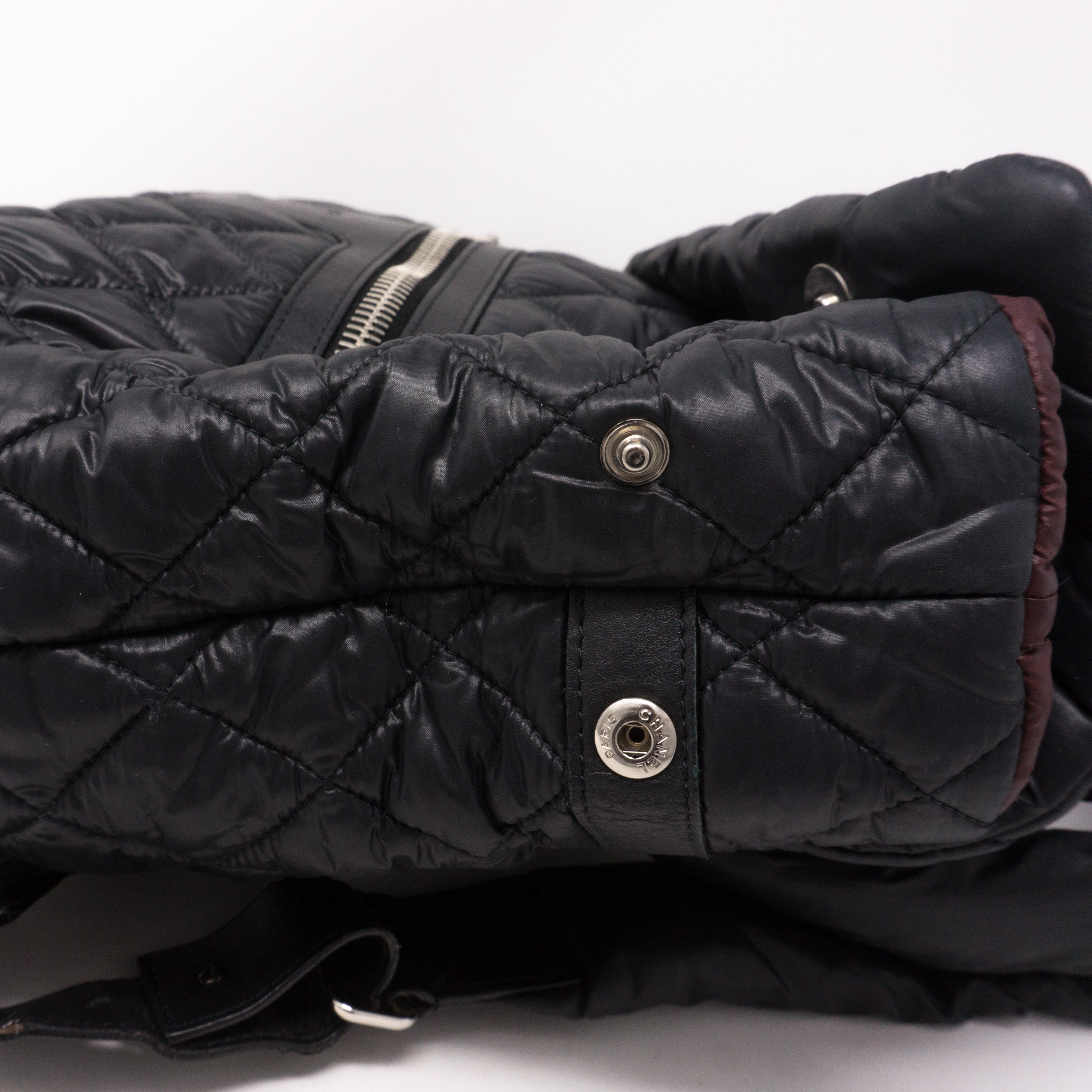 Coco Cocoon Black Quilted Nylon Backpack