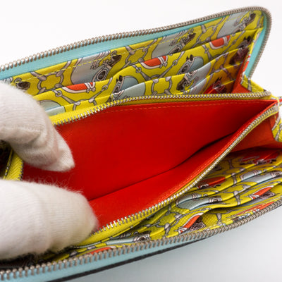 Silk'in Classic Wallet Blue Leather