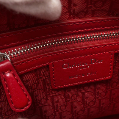 Lady Dior Medium Red Leather