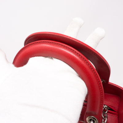 Lady Dior Medium Red Leather