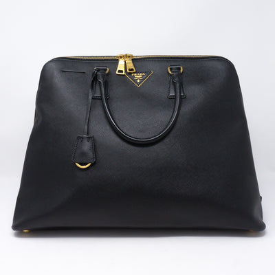 Promenade Large Black Saffiano Leather
