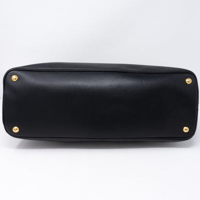 Promenade Large Black Saffiano Leather
