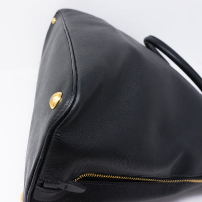 Promenade Large Black Saffiano Leather