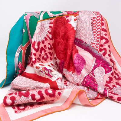 Silk Scarf 90 Double Sangle