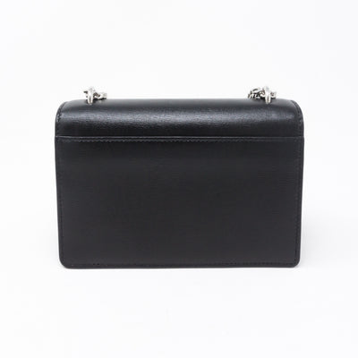 Sunset Chain Wallet Black Leather