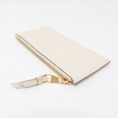 Curieuse Wallet Monogram Empreinte White