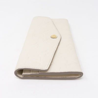 Curieuse Wallet Monogram Empreinte White
