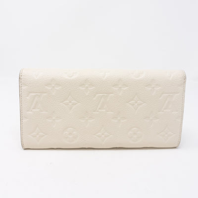 Curieuse Wallet Monogram Empreinte White