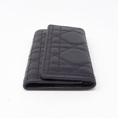 Key Case 6 Ring Dark Violet Leather