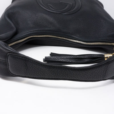 Soho Hobo Large Black Leather