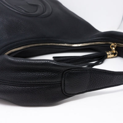 Soho Hobo Large Black Leather