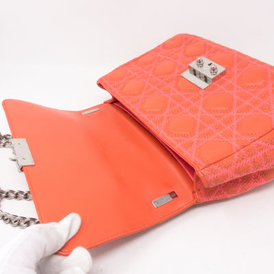 Miss Dior Flap Bag Embroidered Leather