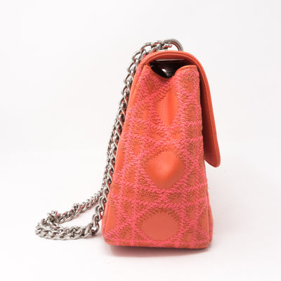 Miss Dior Flap Bag Embroidered Leather