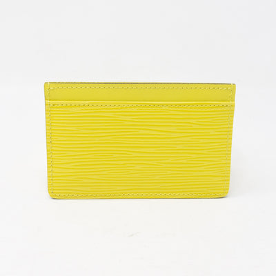 Card Holder Pistachio Epi Leather