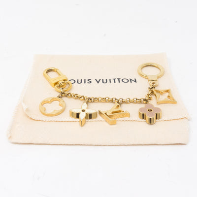 Fleur de Monogram Bag Charm Chain