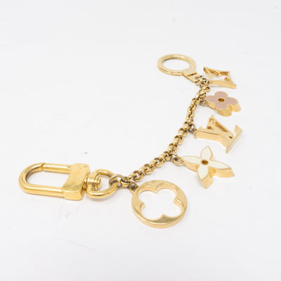 Fleur de Monogram Bag Charm Chain