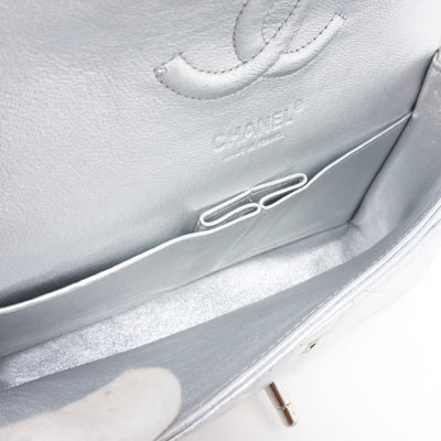 Classic Double Flap Medium All Silver