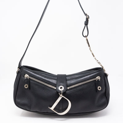 Black Leather Shoulder Bag