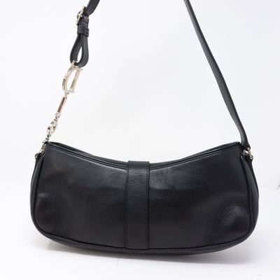 Black Leather Shoulder Bag