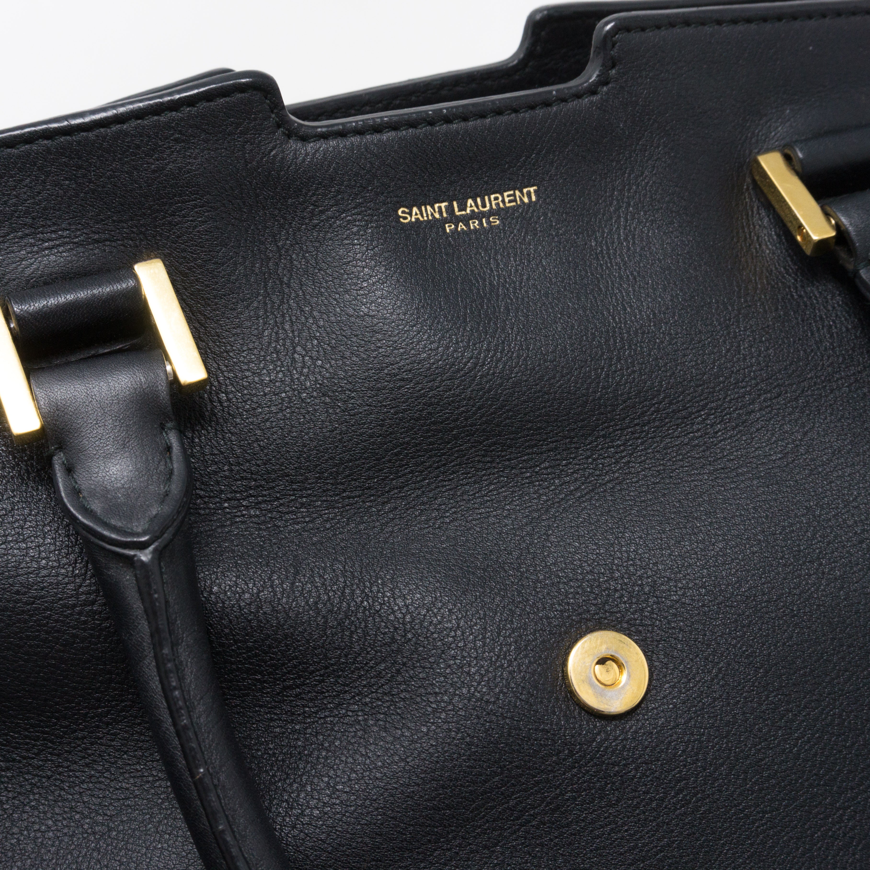 Cabas Classique Y Black Leather