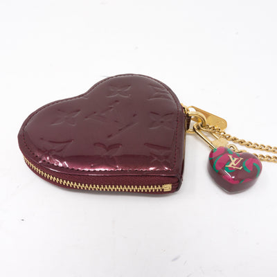 Heart Coin Purse Vernis Rouge Fauviste