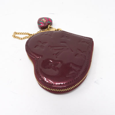 Heart Coin Purse Vernis Rouge Fauviste