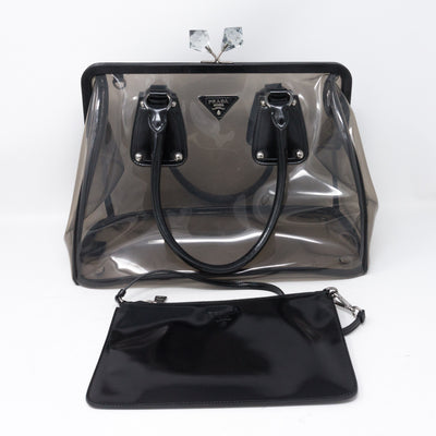 Plex Spazzolato Clear Black