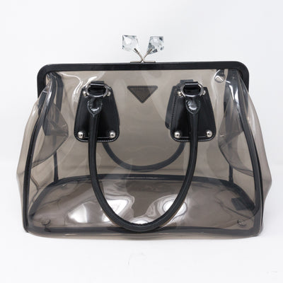 Plex Spazzolato Clear Black
