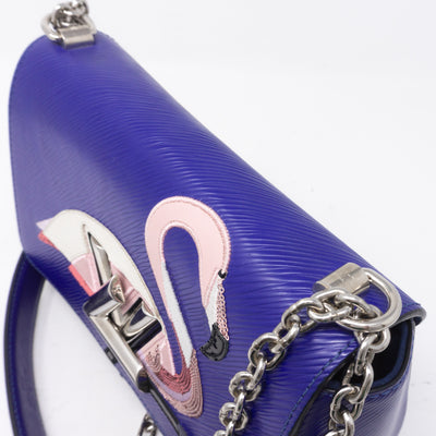 Twist MM Flamingo Blue Epi Leather