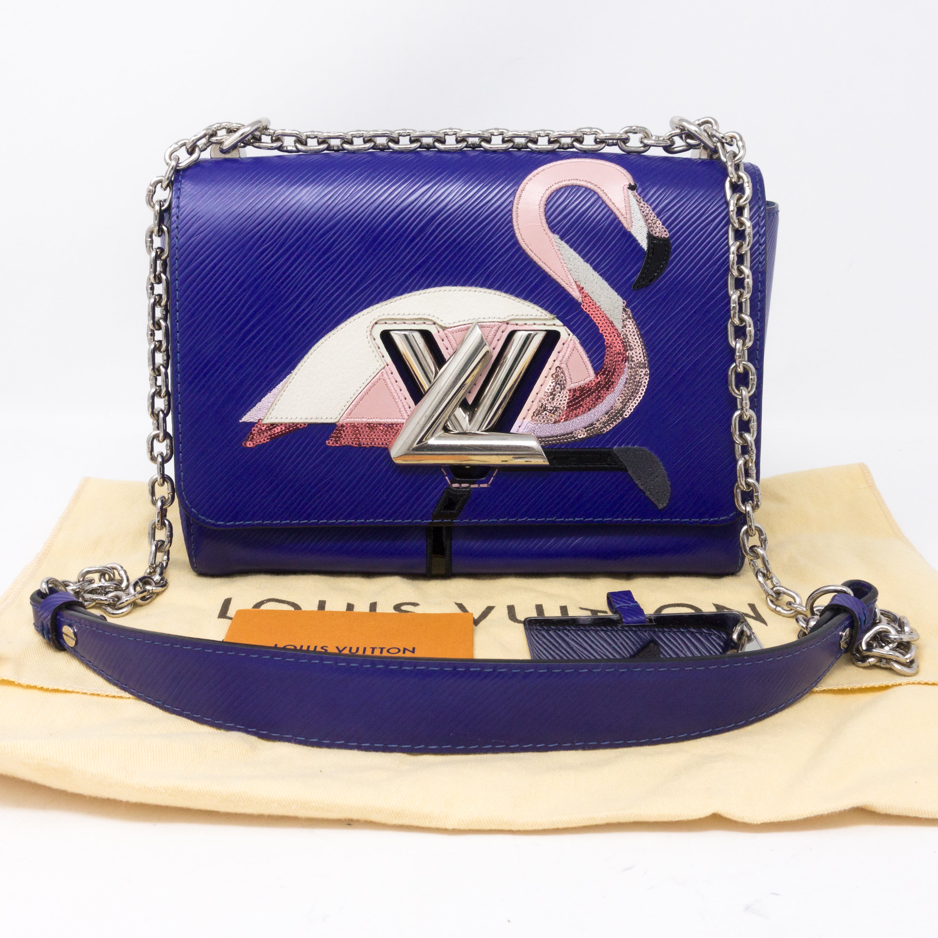 Twist MM Flamingo Blue Epi Leather