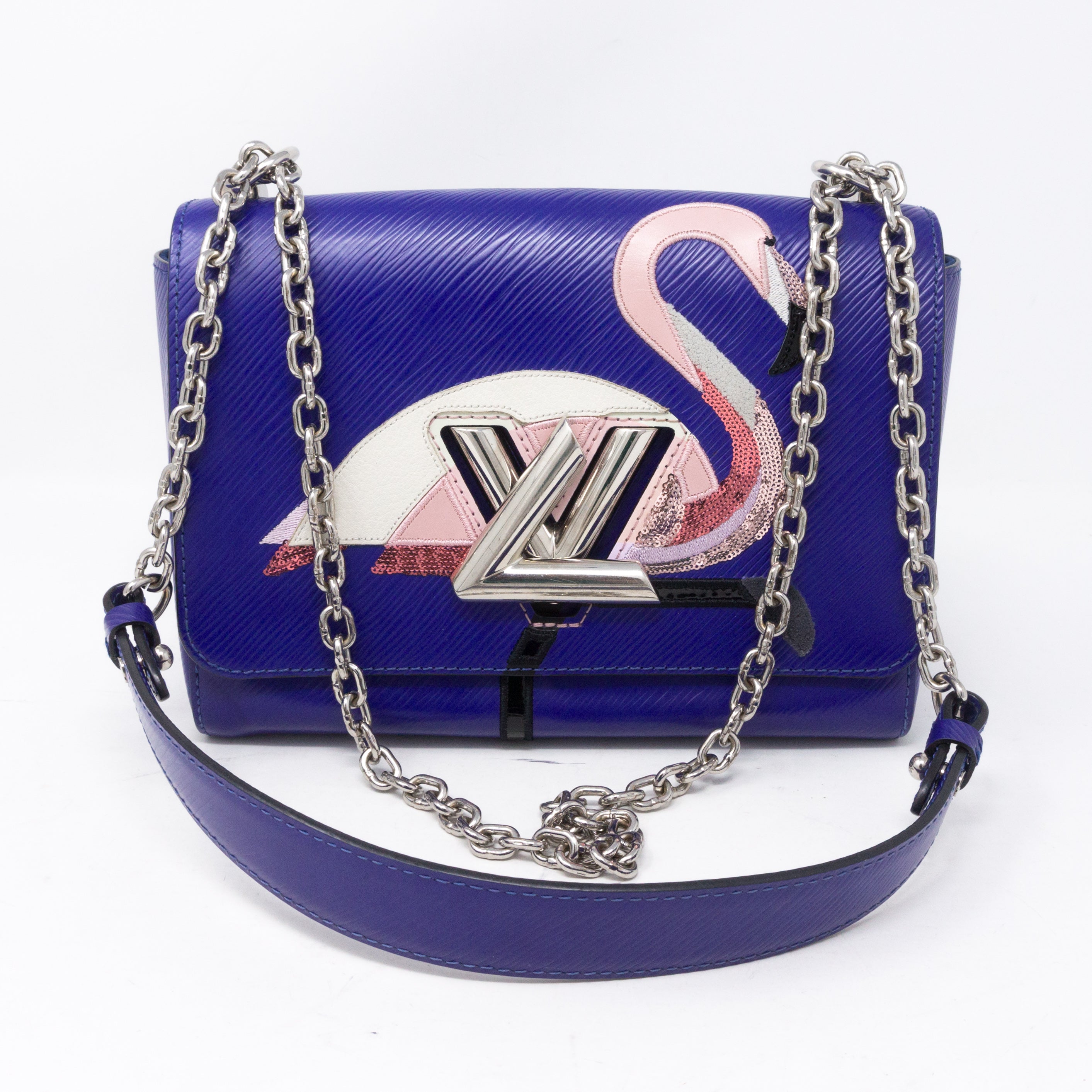 Twist MM Flamingo Blue Epi Leather