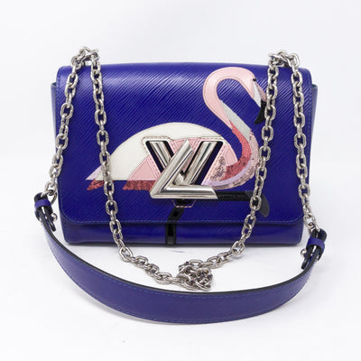 Twist MM Flamingo Blue Epi Leather