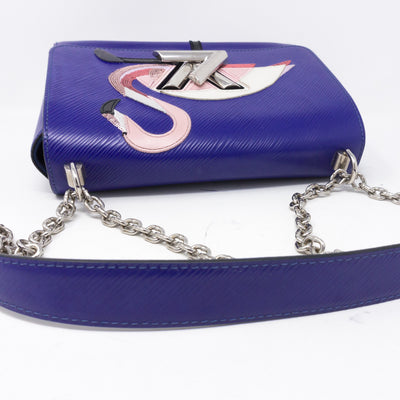 Twist MM Flamingo Blue Epi Leather