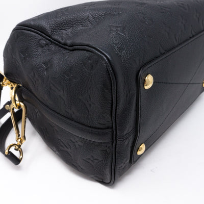 Speedy 30 Bandouliere Black Monogram Empreinte