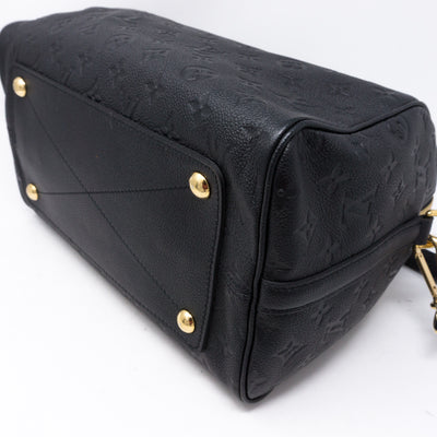 Speedy 30 Bandouliere Black Monogram Empreinte