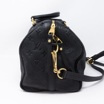Speedy 30 Bandouliere Black Monogram Empreinte