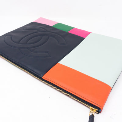 O-Case Large Colorblock Leather