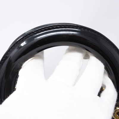Lady Dior Large Black Patent Leather