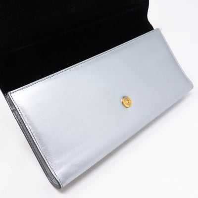 Kate Clutch Silver Leather