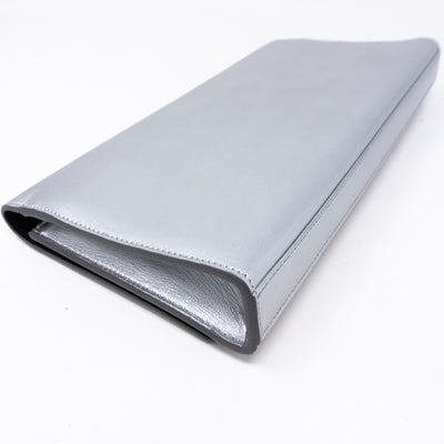 Kate Clutch Silver Leather