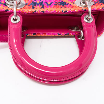 Lady Dior Medium Multicolor Woven Raffia