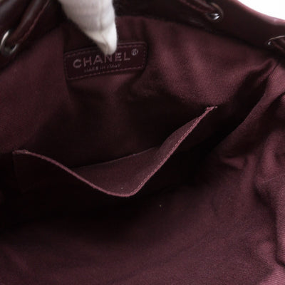 Mountain Backpack Large Quilted Burgundy Glazed Leather