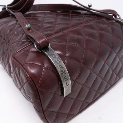 Mountain Backpack Large Quilted Burgundy Glazed Leather