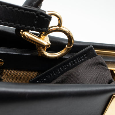 Peekaboo Iconic Medium Black Leather