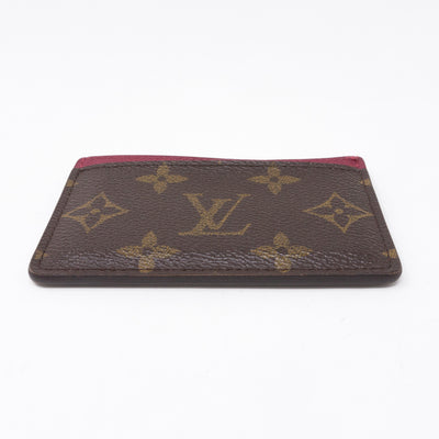 Card Holder Monogram Fuchsia