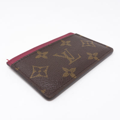Card Holder Monogram Fuchsia