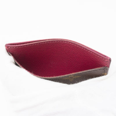 Card Holder Monogram Fuchsia