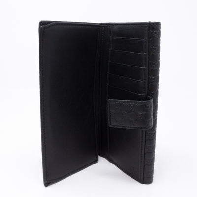 GG Continental Wallet Black Leather